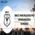 BMCC Pune Releases PhD Interview 2024 Schedule